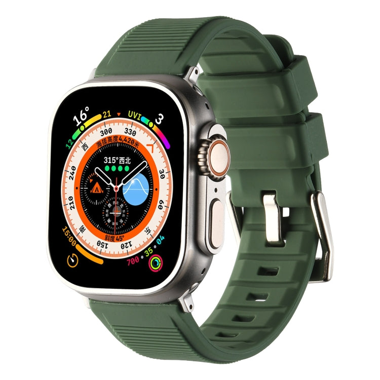 Bracelet de montre en silicone à double anneau, pour Apple Watch 42 mm, Apple Watch 38 mm