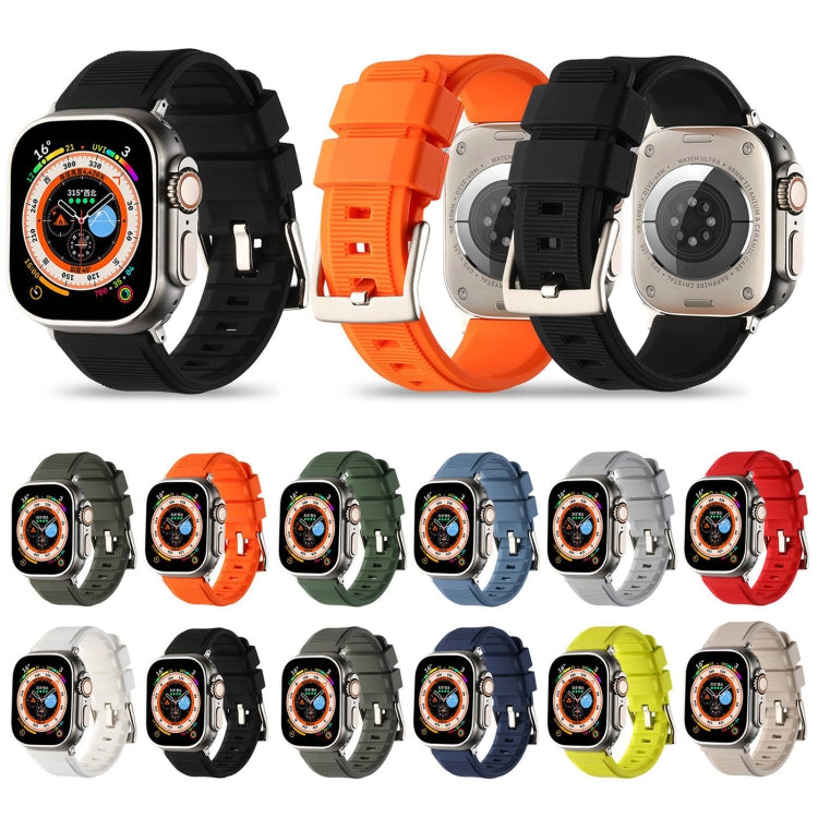 Bracelet de montre en silicone à double anneau, pour Apple Watch 42 mm, Apple Watch 38 mm