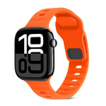 Bracelet de montre en silicone à rayures avec boucle carrée, pour Apple Watch Series 10 46mm, pour Apple Watch Series 10 42mm