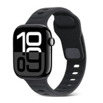 Bracelet de montre en silicone à rayures avec boucle carrée, pour Apple Watch Series 10 46mm, pour Apple Watch Series 10 42mm