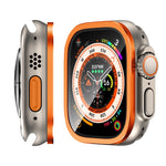 Cadre en alliage d'aluminium avec film trempé intégré, Pour Apple Watch Ultra 49 mm