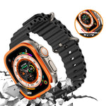 Cadre en alliage d'aluminium avec film trempé intégré, Pour Apple Watch Ultra 49 mm