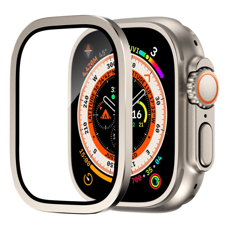 Cadre en alliage d'aluminium avec film trempé intégré, Pour Apple Watch Ultra 49 mm