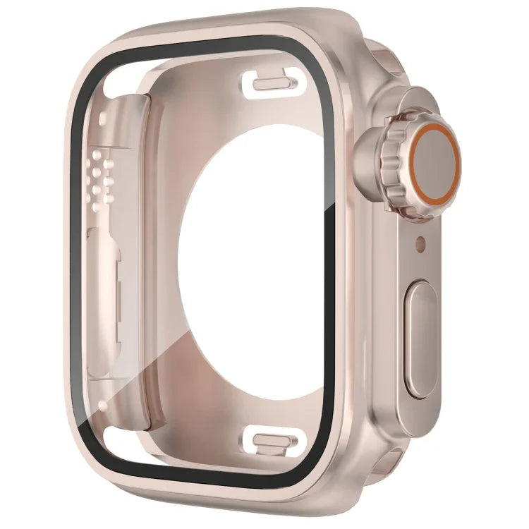 Change to Ultra 49mm Waterproof All-Inclusive Film Hybrid PC Watch Case, For Apple Watch Series 6 / 5 / 4 / SE 44mm, For Apple Watch Series 6 / 5 / 4 / SE 40mm, For Apple Watch Series 9 / 8 / 7 45mm, For Apple Watch Series 9 / 8 / 7 41mm