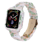Kit bracelet et boîtier en résine imprimée pour PC, pour Apple Watch Series 6/5/4/SE 44mm, pour Apple Watch Series 6/5/4/SE 40mm, pour Apple Watch Series 9/8/7 45mm, pour Apple Watch Series 9/8/7 41mm
