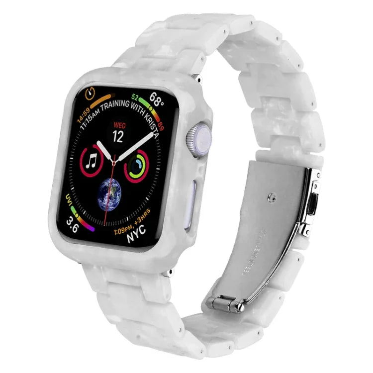 Kit bracelet et boîtier en résine imprimée pour PC, pour Apple Watch Series 6/5/4/SE 44mm, pour Apple Watch Series 6/5/4/SE 40mm, pour Apple Watch Series 9/8/7 45mm, pour Apple Watch Series 9/8/7 41mm