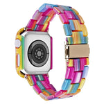 Kit bracelet et boîtier en résine imprimée pour PC, pour Apple Watch Series 6/5/4/SE 44mm, pour Apple Watch Series 6/5/4/SE 40mm, pour Apple Watch Series 9/8/7 45mm, pour Apple Watch Series 9/8/7 41mm