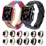 Kit bracelet et boîtier en résine imprimée pour PC, pour Apple Watch Series 6/5/4/SE 44mm, pour Apple Watch Series 6/5/4/SE 40mm, pour Apple Watch Series 9/8/7 45mm, pour Apple Watch Series 9/8/7 41mm