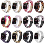 Kit bracelet et boîtier en résine imprimée pour PC, pour Apple Watch Series 6/5/4/SE 44mm, pour Apple Watch Series 6/5/4/SE 40mm, pour Apple Watch Series 9/8/7 45mm, pour Apple Watch Series 9/8/7 41mm