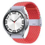 Bracelet de montre en nylon tressé avec boucle en métal, pour Samsung Galaxy Watch 6 / 6 Classic