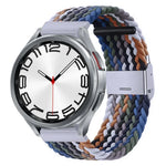 Bracelet de montre en nylon tressé avec boucle en métal, pour Samsung Galaxy Watch 6 / 6 Classic