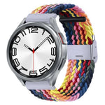Bracelet de montre en nylon tressé avec boucle en métal, pour Samsung Galaxy Watch 6 / 6 Classic
