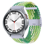 Bracelet de montre en nylon tressé avec boucle en métal, pour Samsung Galaxy Watch 6 / 6 Classic