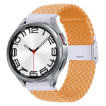 Bracelet de montre en nylon tressé avec boucle en métal, pour Samsung Galaxy Watch 6 / 6 Classic