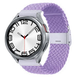Bracelet de montre en nylon tressé avec boucle en métal, pour Samsung Galaxy Watch 6 / 6 Classic