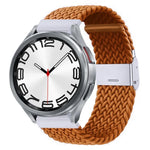 Bracelet de montre en nylon tressé avec boucle en métal, pour Samsung Galaxy Watch 6 / 6 Classic