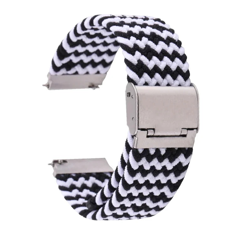 Bracelet de montre en nylon tressé avec boucle en métal, pour Samsung Galaxy Watch 6 / 6 Classic