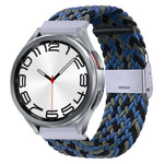 Bracelet de montre en nylon tressé avec boucle en métal, pour Samsung Galaxy Watch 6 / 6 Classic