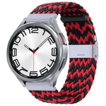 Bracelet de montre en nylon tressé avec boucle en métal, pour Samsung Galaxy Watch 6 / 6 Classic