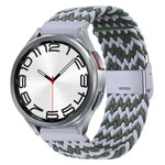 Bracelet de montre en nylon tressé avec boucle en métal, pour Samsung Galaxy Watch 6 / 6 Classic