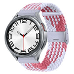 Bracelet de montre en nylon tressé avec boucle en métal, pour Samsung Galaxy Watch 6 / 6 Classic