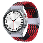 Bracelet de montre en nylon tressé avec boucle en métal, pour Samsung Galaxy Watch 6 / 6 Classic