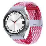 Bracelet de montre en nylon tressé avec boucle en métal, pour Samsung Galaxy Watch 6 / 6 Classic