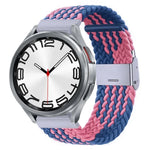 Bracelet de montre en nylon tressé avec boucle en métal, pour Samsung Galaxy Watch 6 / 6 Classic