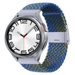 Bracelet de montre en nylon tressé avec boucle en métal, pour Samsung Galaxy Watch 6 / 6 Classic