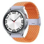 Bracelet de montre en nylon tressé avec boucle en métal, pour Samsung Galaxy Watch 6 / 6 Classic