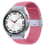 Bracelet de montre en nylon tressé avec boucle en métal, pour Samsung Galaxy Watch 6 / 6 Classic