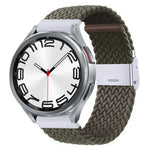 Bracelet de montre en nylon tressé avec boucle en métal, pour Samsung Galaxy Watch 6 / 6 Classic