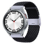 Bracelet de montre en nylon tressé avec boucle en métal, pour Samsung Galaxy Watch 6 / 6 Classic