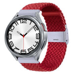 Bracelet de montre en nylon tressé avec boucle en métal, pour Samsung Galaxy Watch 6 / 6 Classic