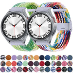 Bracelet de montre en nylon tressé avec boucle en métal, pour Samsung Galaxy Watch 6 / 6 Classic
