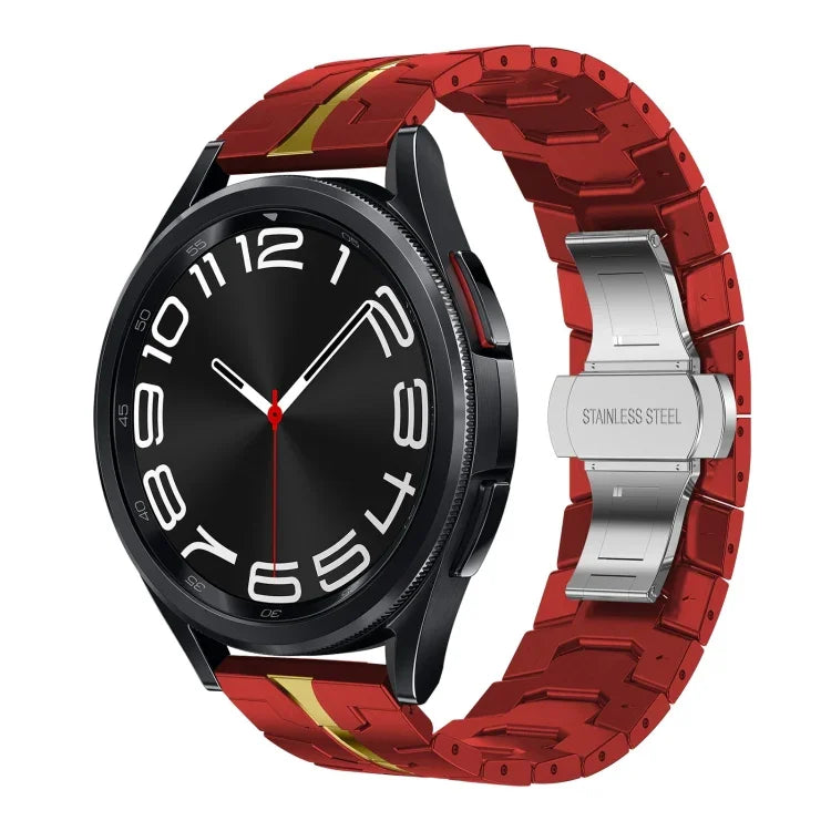 Bracelet de montre en métal acier inoxydable, pour Samsung Galaxy Watch 6 / 6 Classic