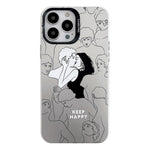 Electroplated Silver Series PC Protective Phone Case, For iPhone 13 Pro, For iPhone 13