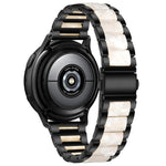 Bracelet de Montre en Résine et Métal à Trois Perles, pour Samsung Galaxy Watch 6 / 6 Classic