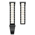 Bracelet de Montre en Résine et Métal à Trois Perles, pour Samsung Galaxy Watch 6 / 6 Classic