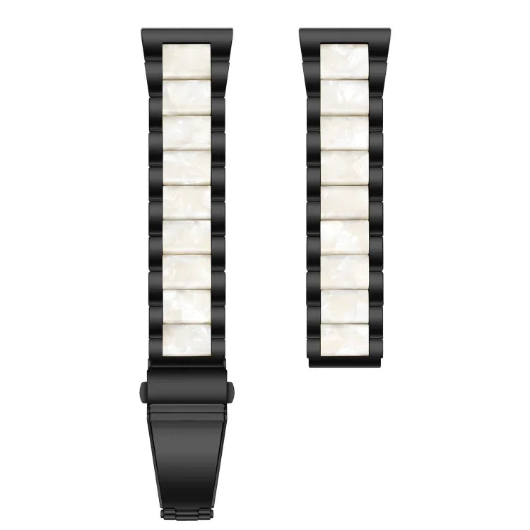 Bracelet de Montre en Résine et Métal à Trois Perles, pour Samsung Galaxy Watch 6 / 6 Classic