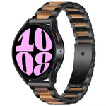 Bracelet de Montre en Résine et Métal à Trois Perles, pour Samsung Galaxy Watch 6 / 6 Classic