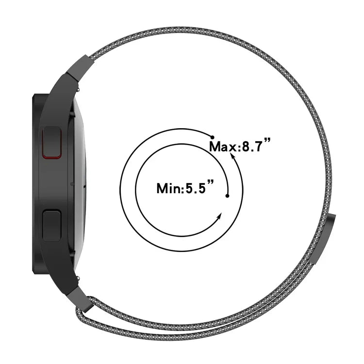 Bracelet de montre Milan en métal magnétique, pour Samsung Galaxy Watch 6 / 6 Classic