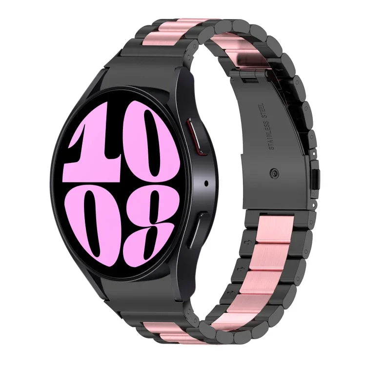 Bracelet de Montre en Acier Inoxydable à Trois Billes, Pour Samsung Galaxy Watch 6 / 6 Classic