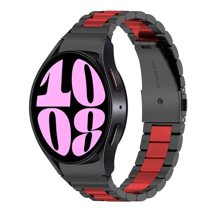 Bracelet de Montre en Acier Inoxydable à Trois Billes, Pour Samsung Galaxy Watch 6 / 6 Classic