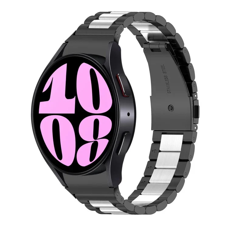 Bracelet de Montre en Acier Inoxydable à Trois Billes, Pour Samsung Galaxy Watch 6 / 6 Classic