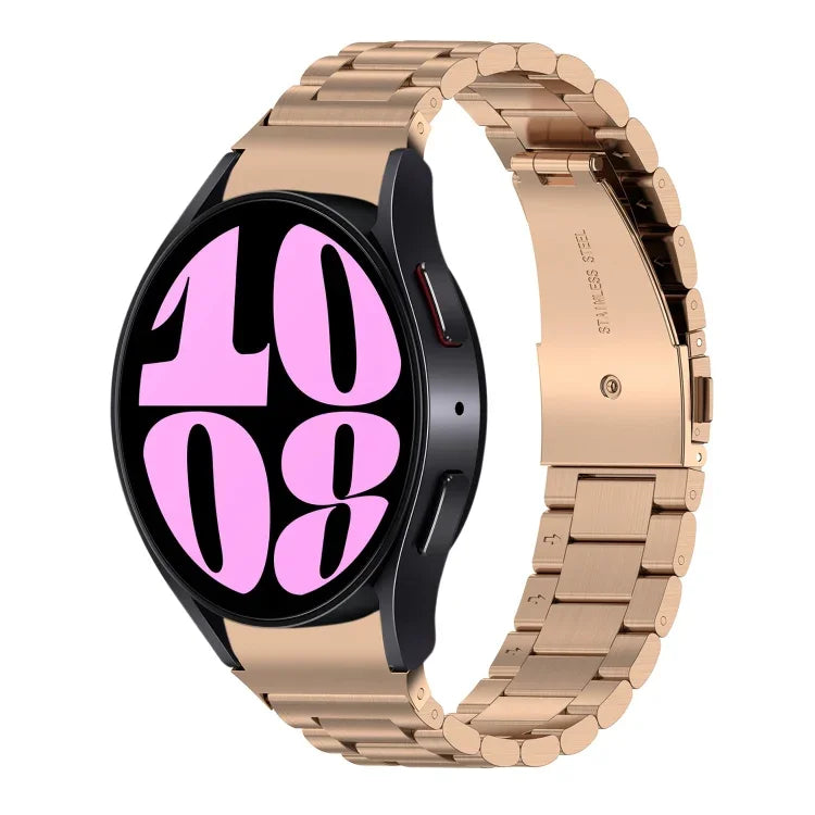 Bracelet de Montre en Acier Inoxydable à Trois Billes, Pour Samsung Galaxy Watch 6 / 6 Classic