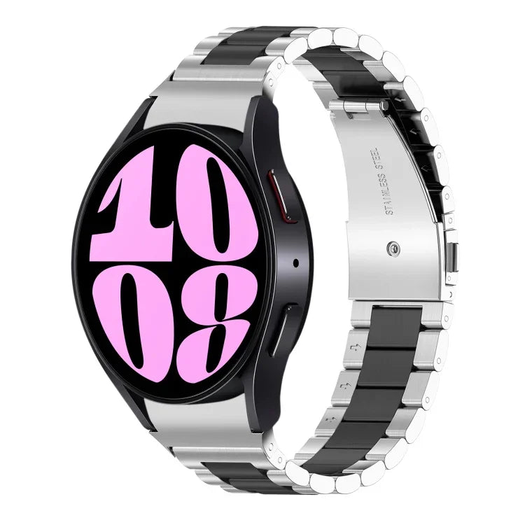 Bracelet de Montre en Acier Inoxydable à Trois Billes, Pour Samsung Galaxy Watch 6 / 6 Classic