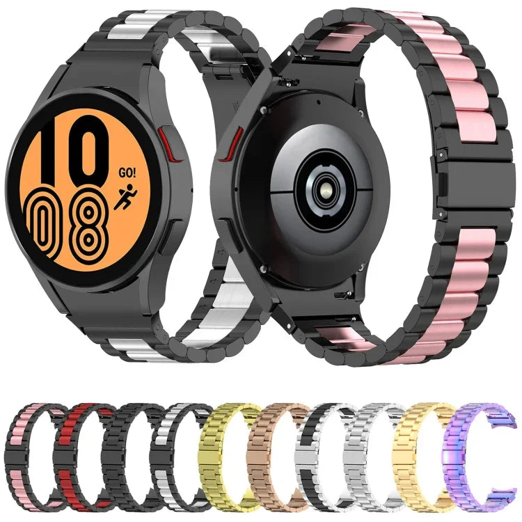 Bracelet de Montre en Acier Inoxydable à Trois Billes, Pour Samsung Galaxy Watch 6 / 6 Classic