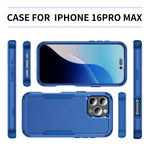 Coque de téléphone Commuter antichoc en TPU + PC, pour iPhone 16 Pro Max, pour iPhone 16 Pro, pour iPhone 16 Plus, pour iPhone 16, pour iPhone 15 Pro Max