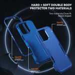 Coque de téléphone Commuter antichoc en TPU + PC, pour iPhone 16 Pro Max, pour iPhone 16 Pro, pour iPhone 16 Plus, pour iPhone 16, pour iPhone 15 Pro Max